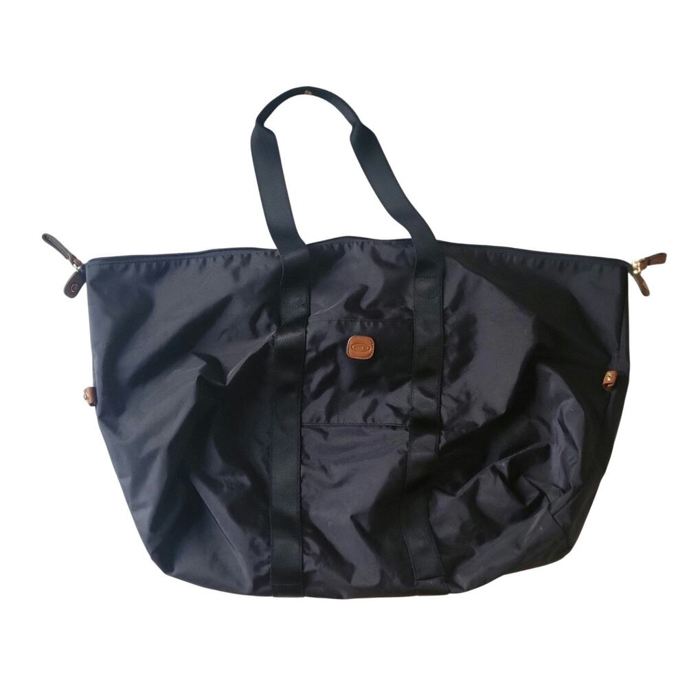 Bric's X-Bag Large Folding Duffle Bag Black Travel Luggage navy blue